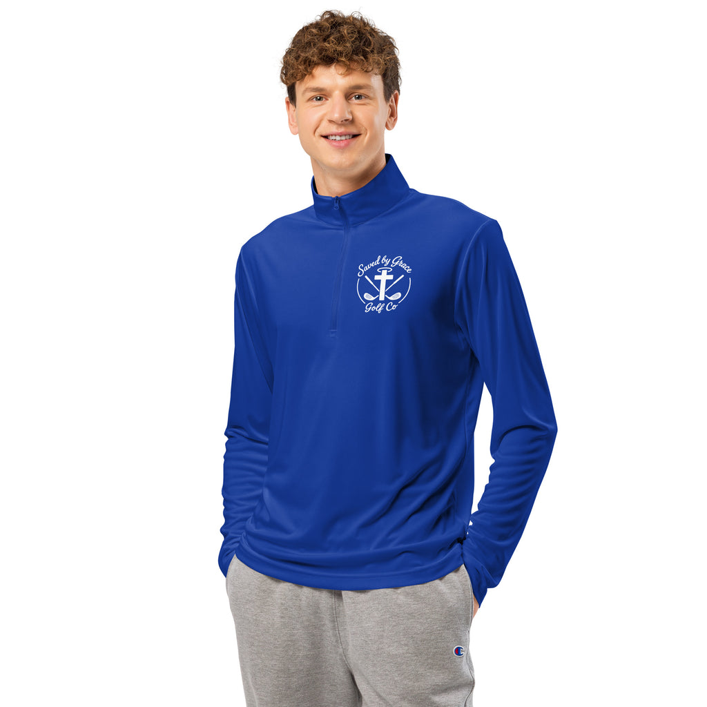 Faith-Based-1/4-zip-pullover-true-royal