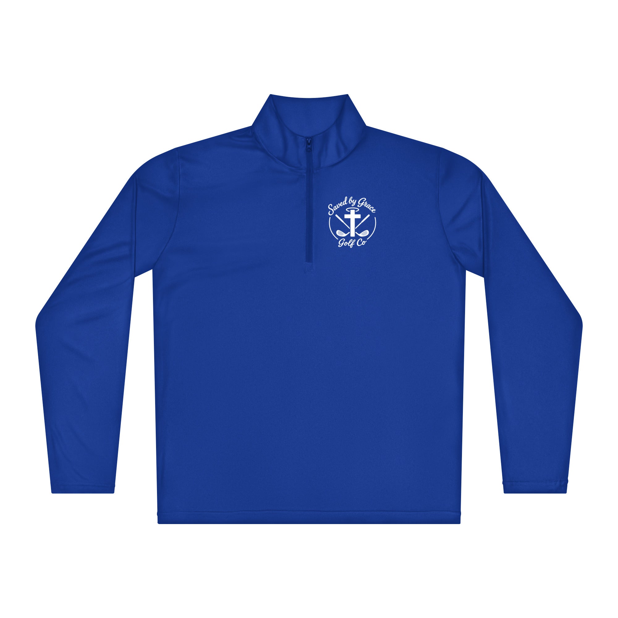 Faith-Based-1/4-zip-pullover-true-royal
