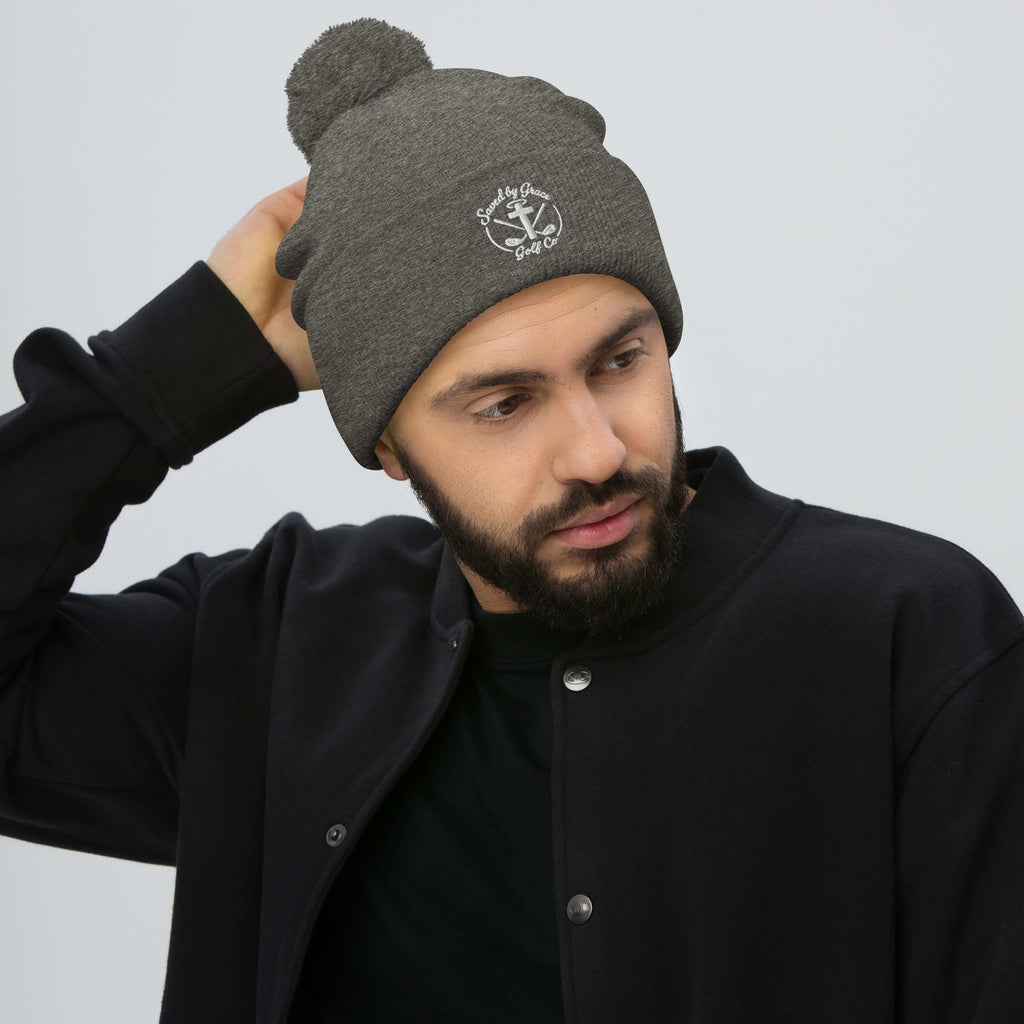 Faith-Based-Golf-beanie-dark-heather-gray