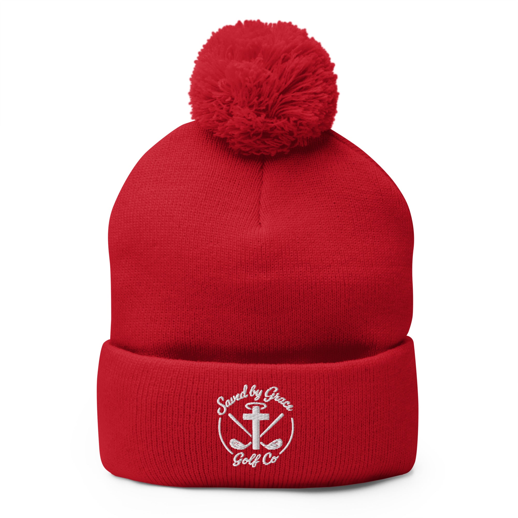 Faith-Based-Golf-beanie-red