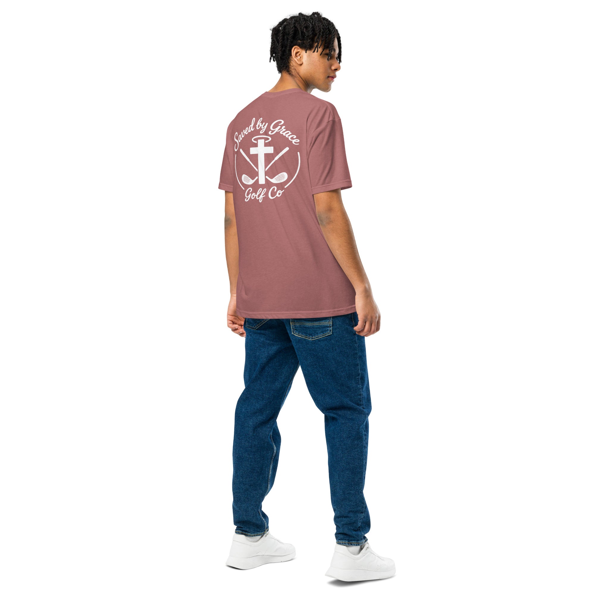 Faith-Based-Golf-tshirt-heather-mauve