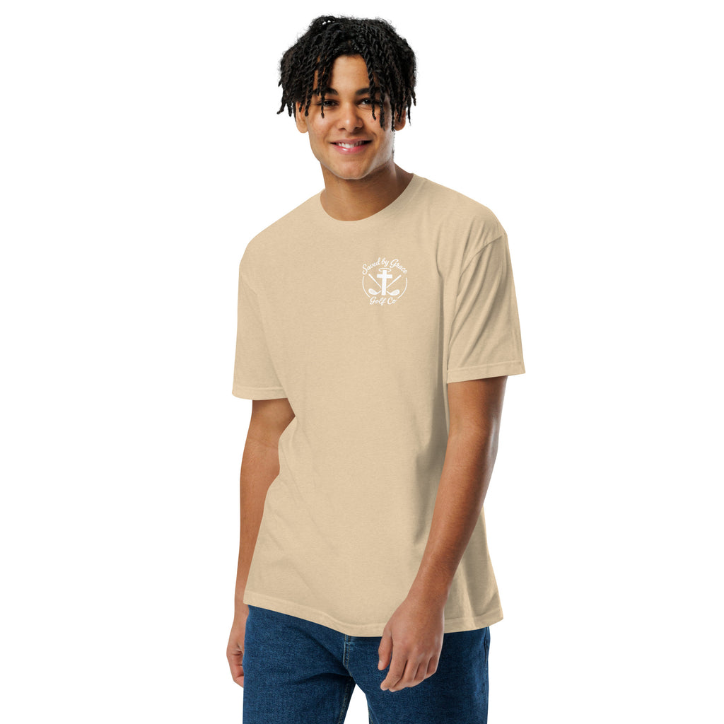 Faith-Based-Golf-tshirt-heather-tan
