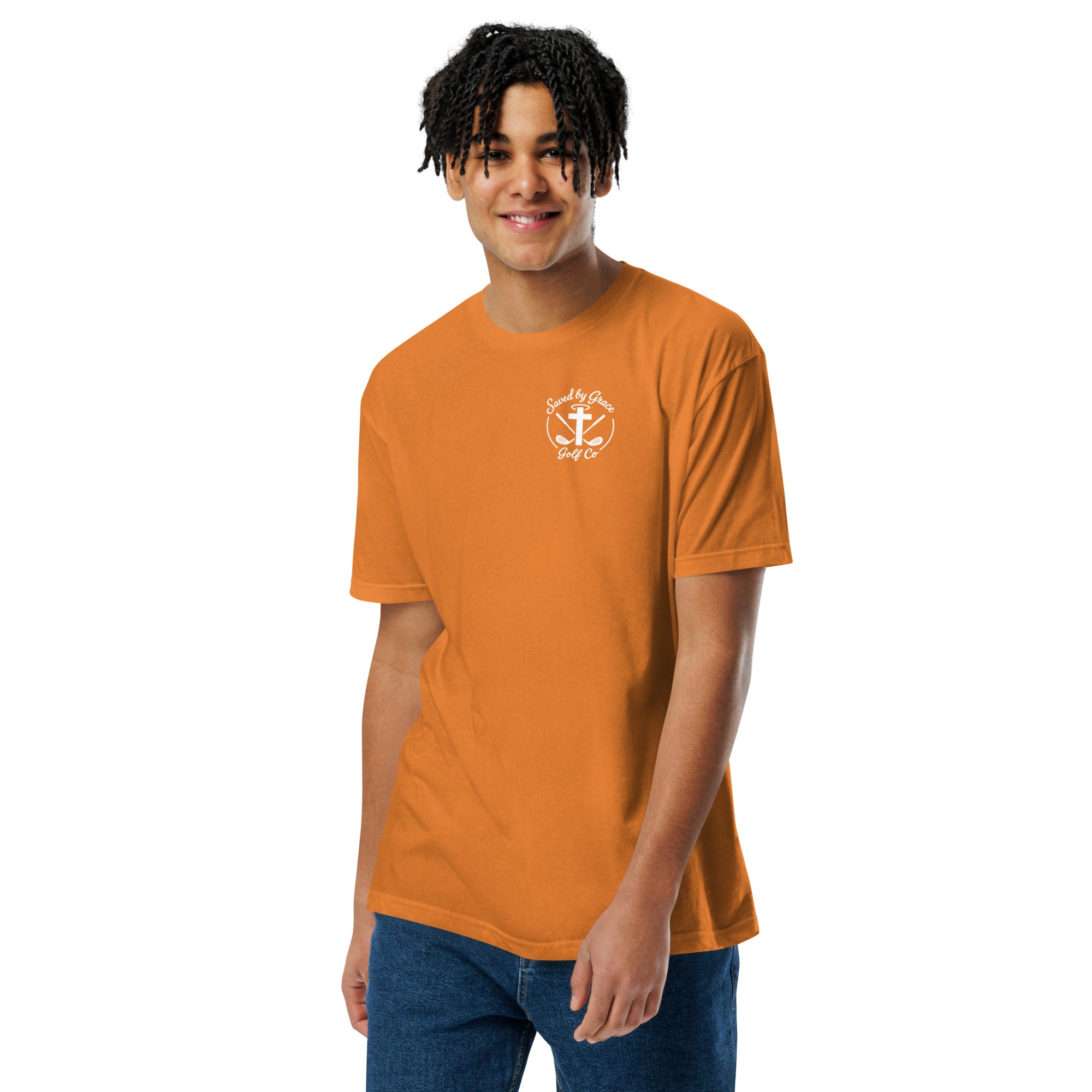 Faith-Based-Golf-tshirt-orange