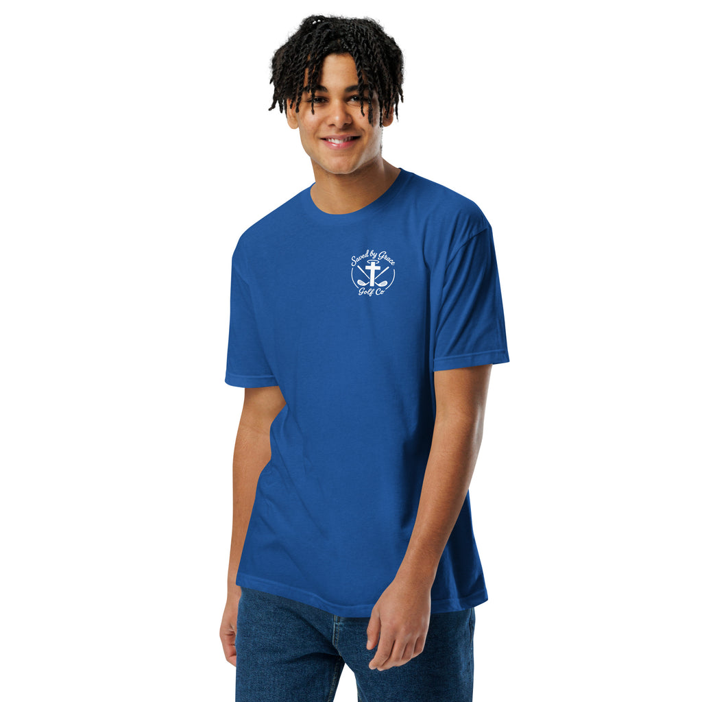 Faith-Based-Golf-tshirt-royal