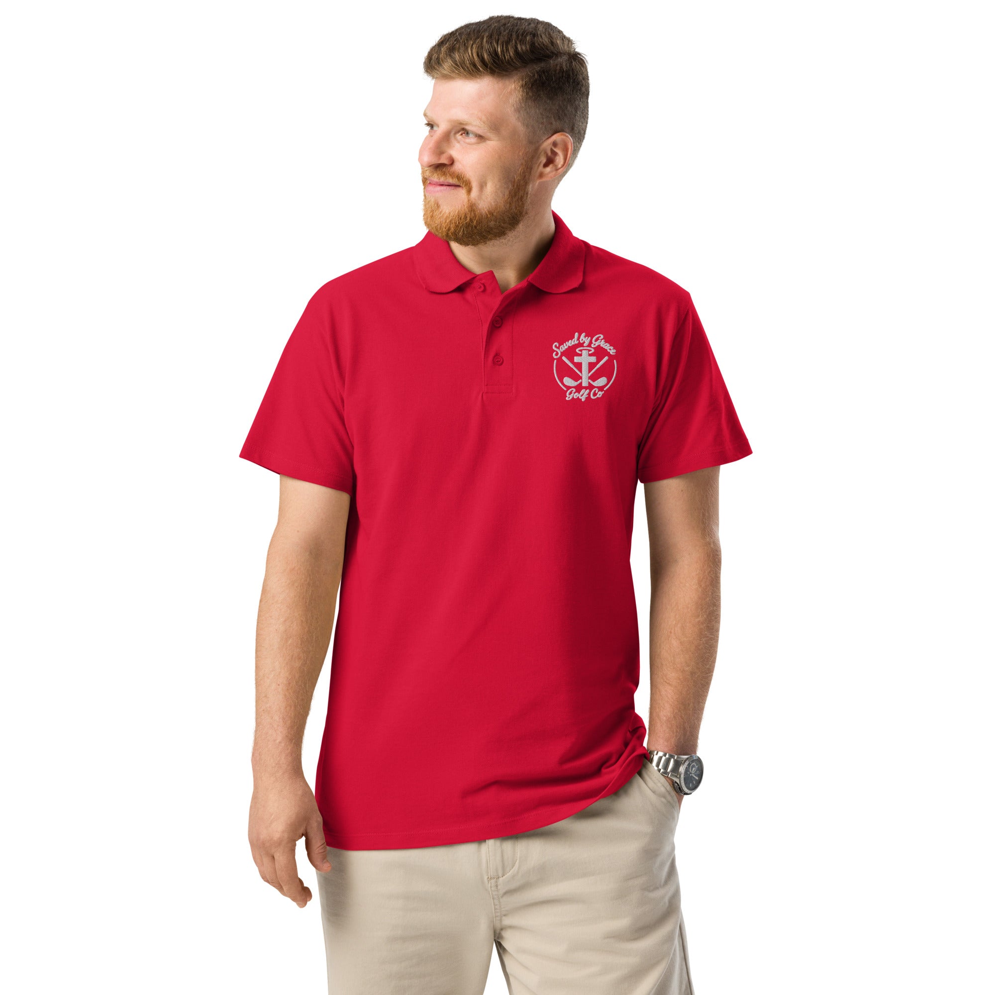 Faith-Based-golf-polo-red