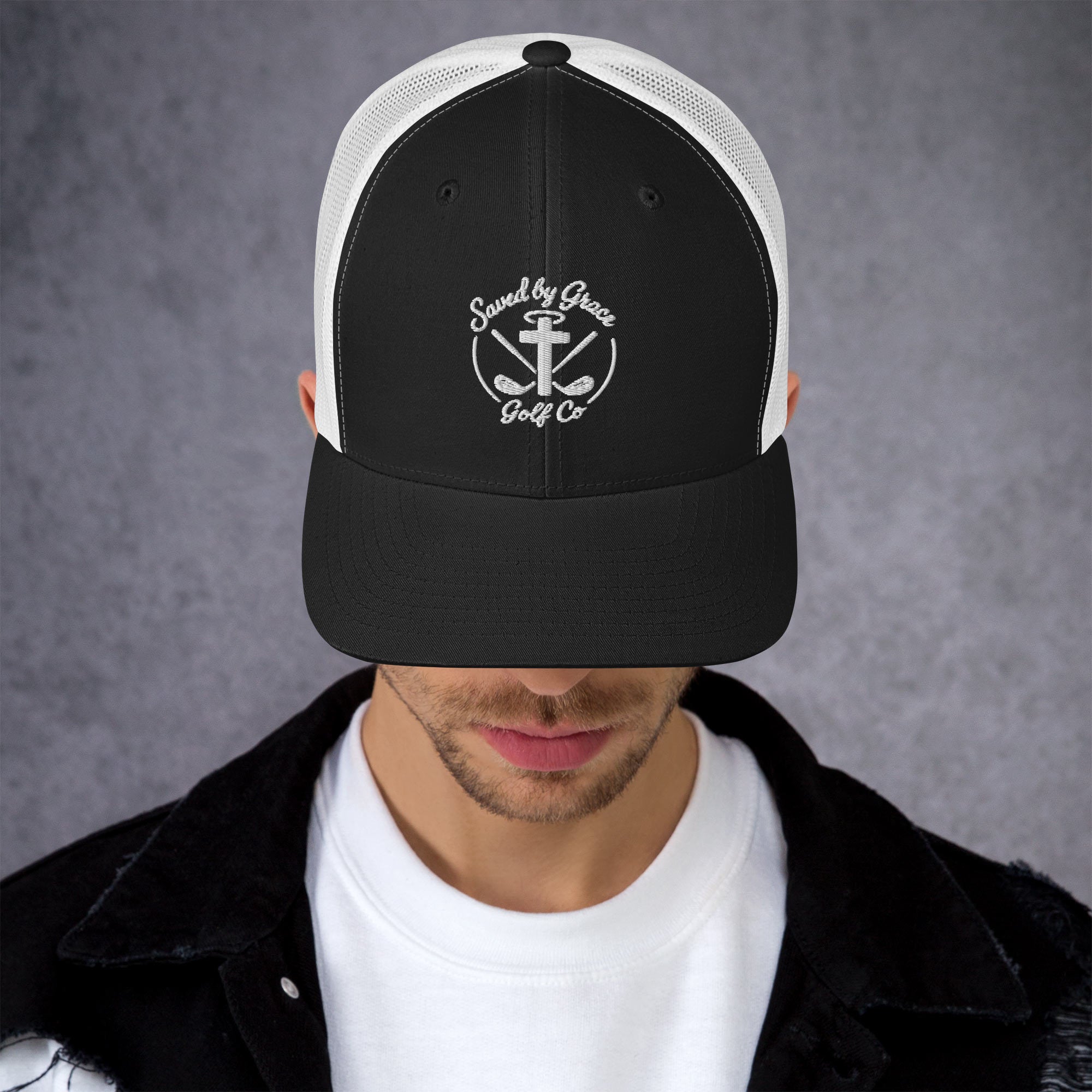 Faith-Based-trucker-hat-black-white