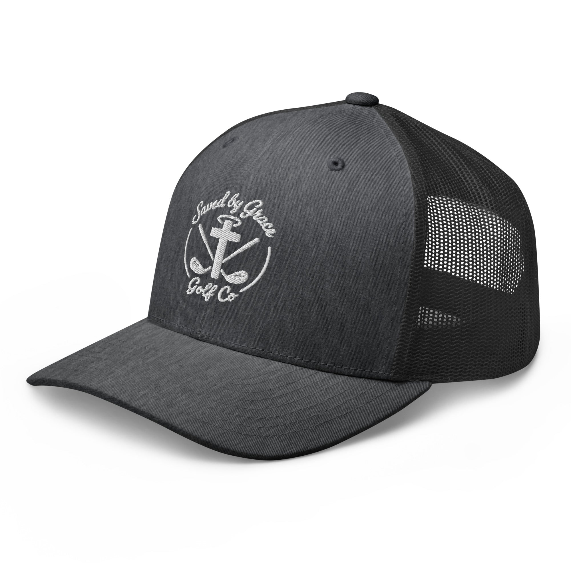 Faith-Based-trucker-hat-dark-heather-gray