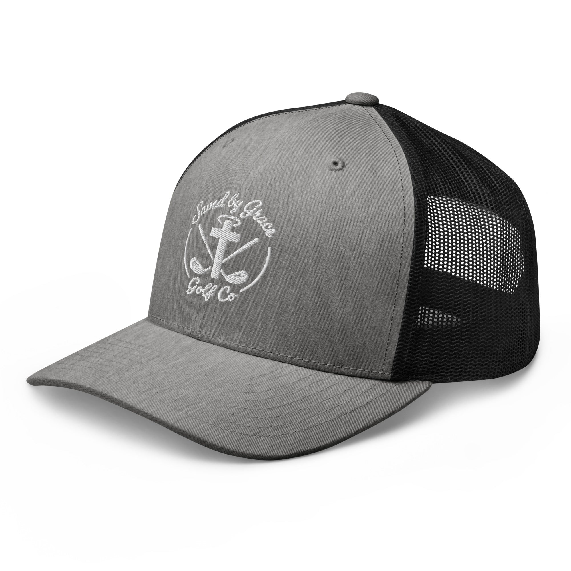 Faith-Based-trucker-hat-heather-gray-black