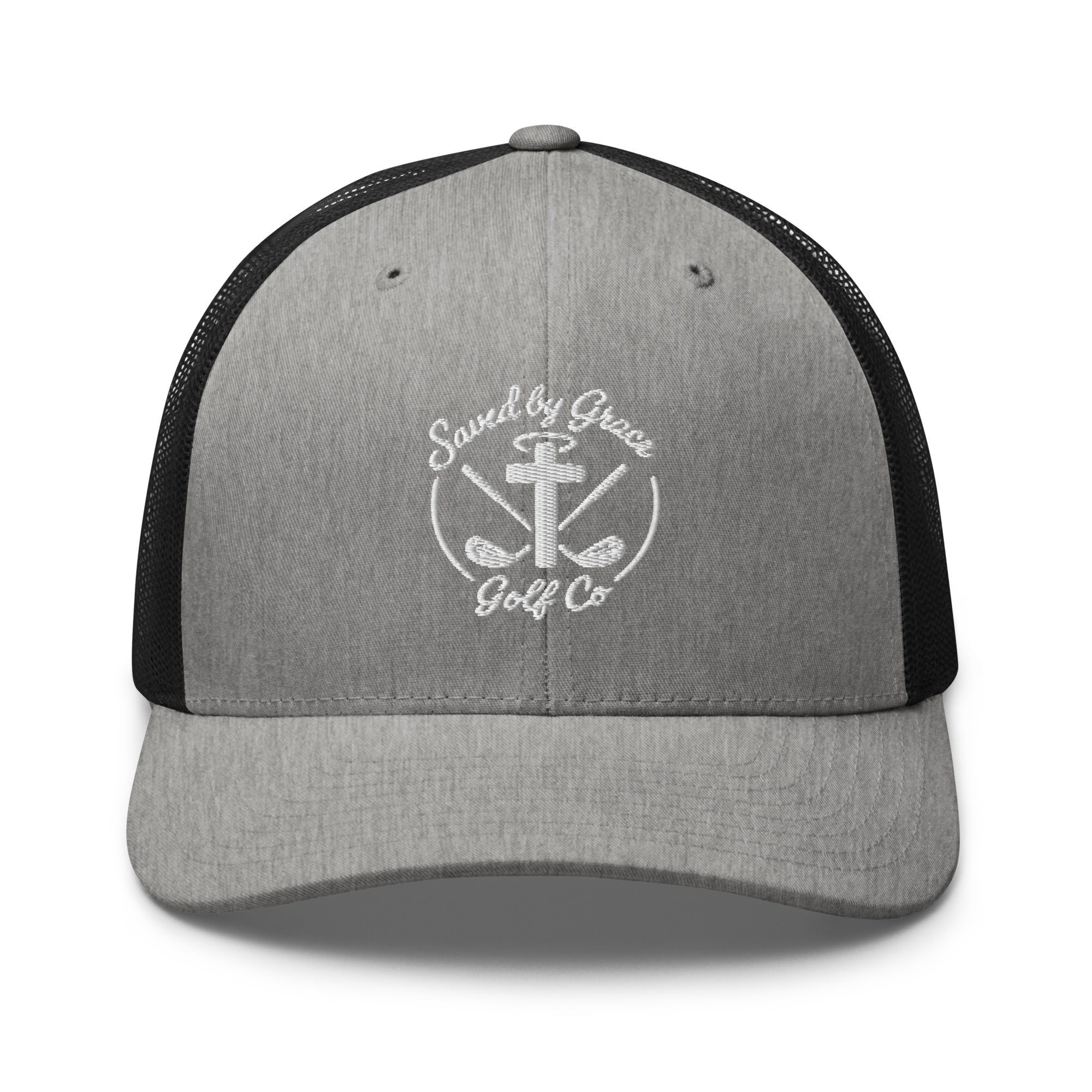 Faith-Based-trucker-hat-heather-gray-black