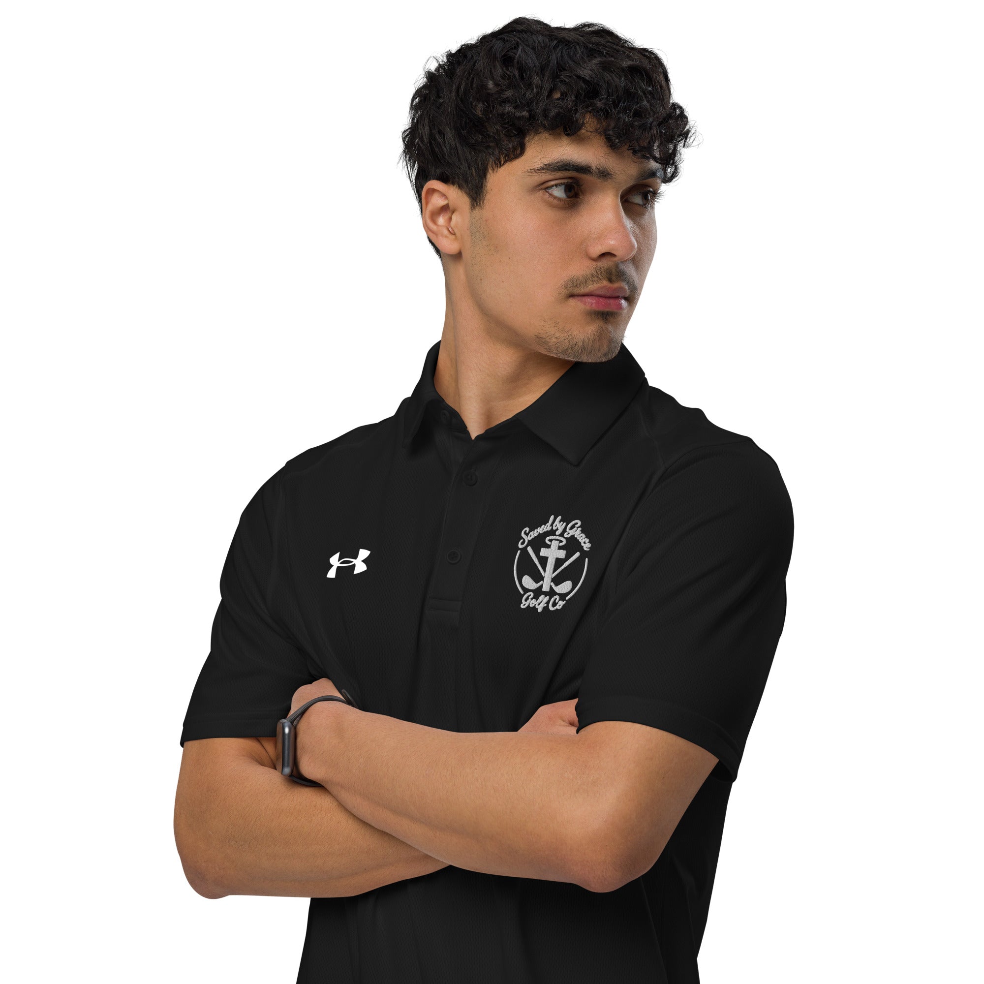 Faith-Based-underarmour-polo-black