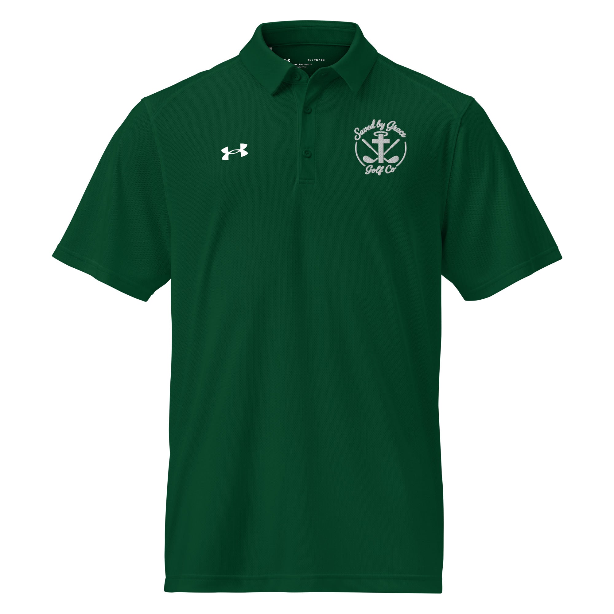 Faith-Based-underarmour-polo-forestgreen