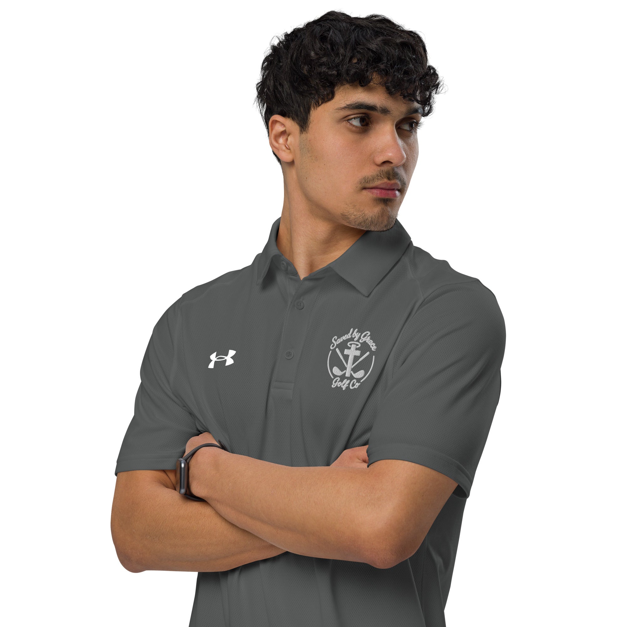 Faith-Based-underarmour-polo-grey