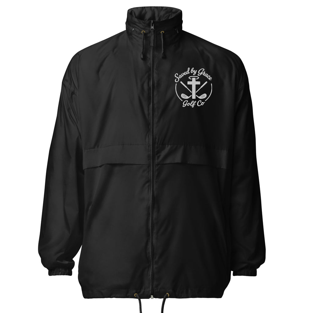Faith-based-golf-windbreaker-black