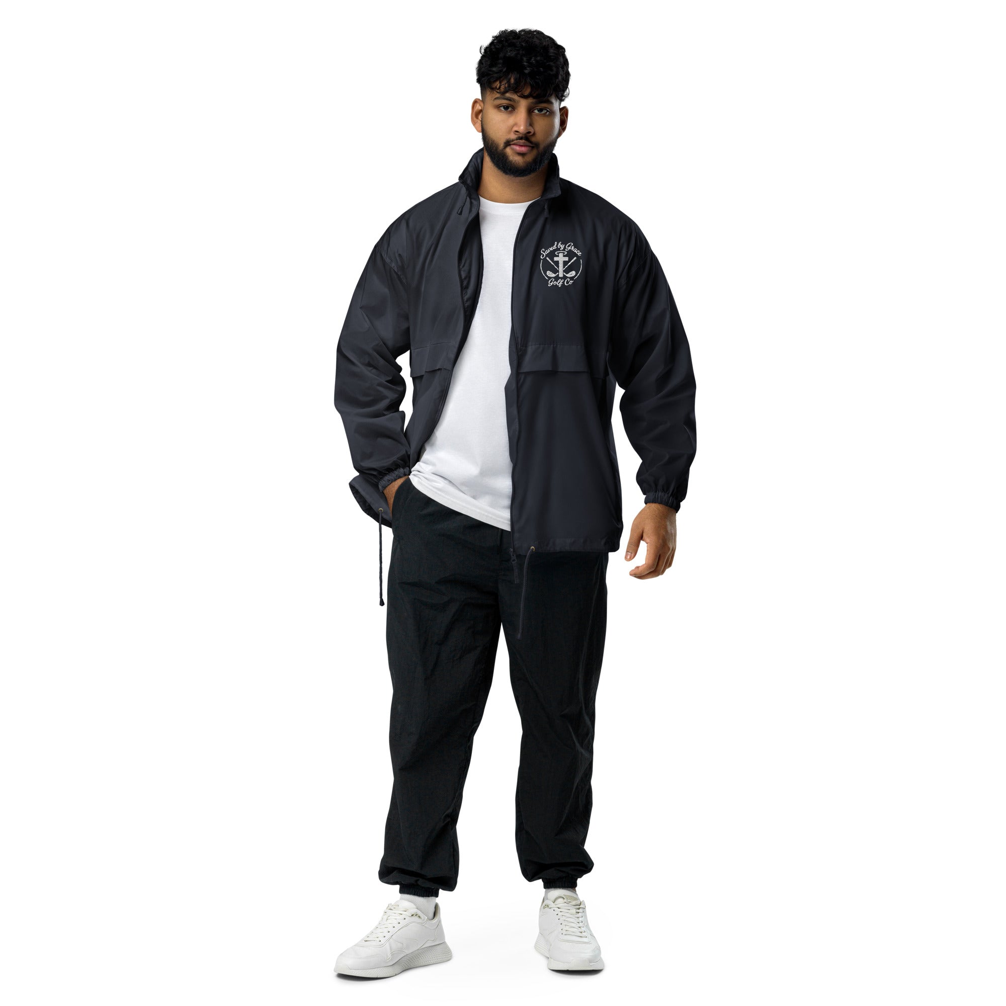 Faith-based-golf-windbreaker-navy